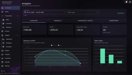 Dark mode screenshot