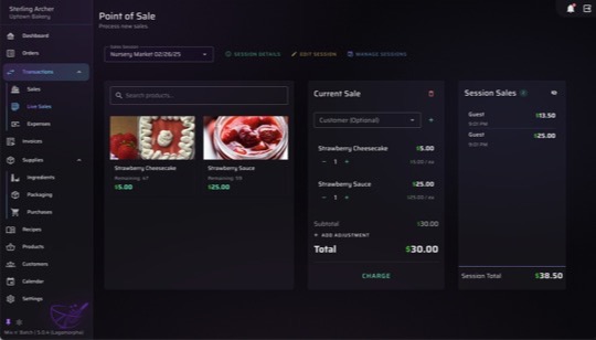 Sales and POS screenshot